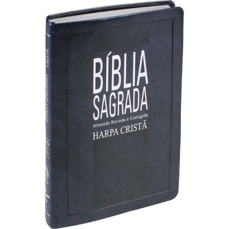 Bíblia Sagrada | com Harpa Cristã | Capa Sintética | Azul Nobre | ARC65H